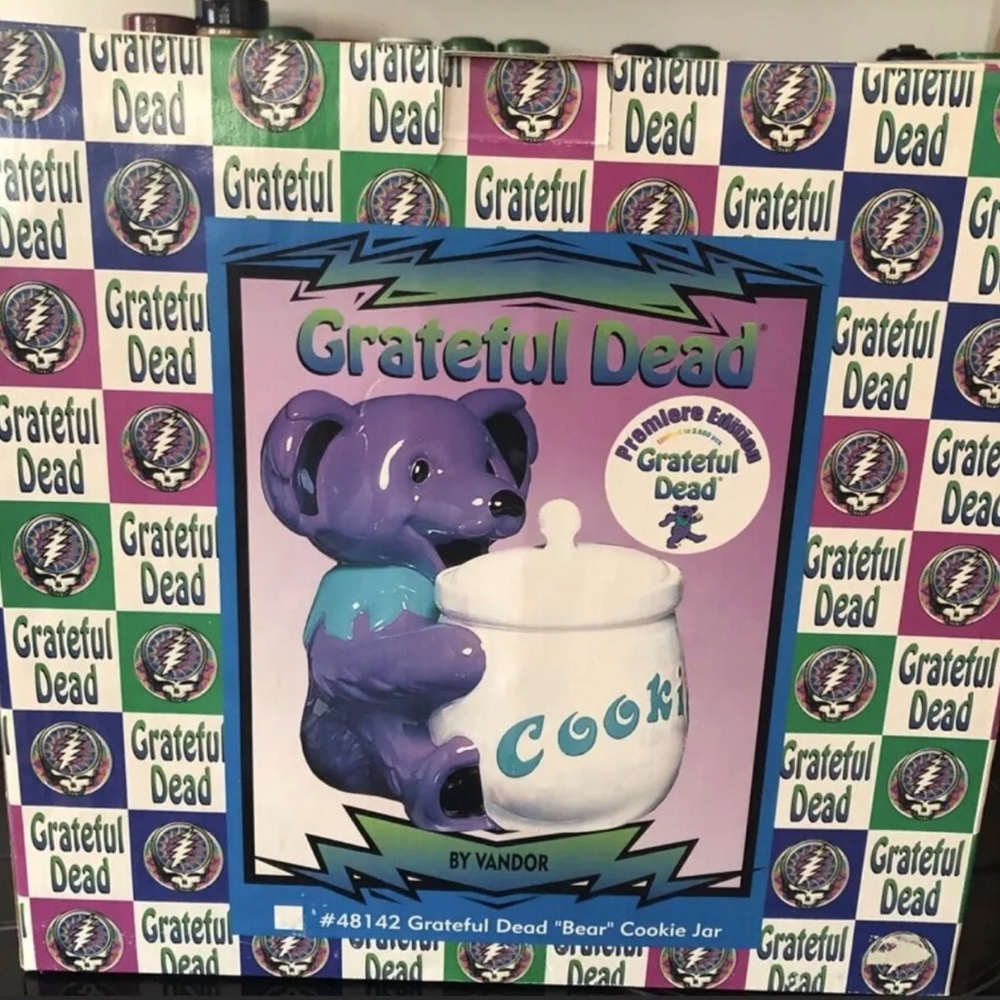 Vintage Grateful Dead Jerry Bear Cookie Jar